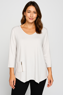 By JJ Zipper Pocket Tunic-IT-102