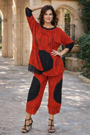 IC Collection Top With Mesh Sleeve-7812T