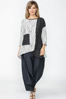 IC Collection Dolman Tunic With Patch - Women's Designer Top 7788T