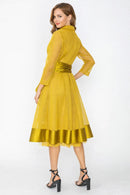 IC Collection Net Princess Line Waist Ribbon belt Jacket-7662J