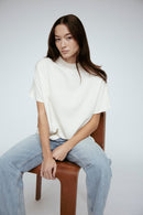 Amanda Maria Satin Batwing Top-AM002T