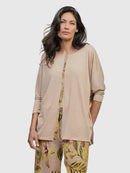 Alembika Powder Button Down Top-SJ701P