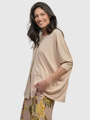 Alembika Powder Button Down Top-SJ701P