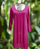 IC Collection Long Sleeve Linen Top-6313T