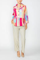 IC Collection Abstract Button-Front Jacket-C1039JB