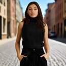 Scandal Italy- Hayden Sleeveless Turtleneck