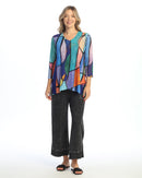 Mesh V-Neck Tunic-2068-VITA