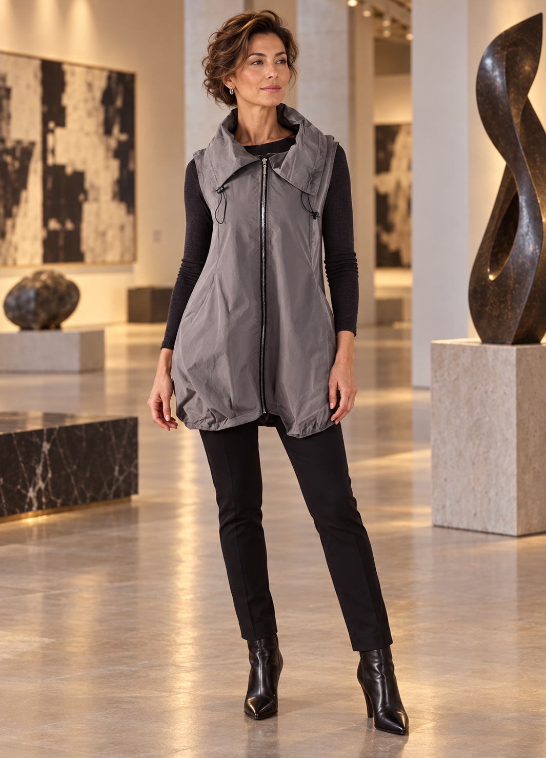 Comfy USA/Sun Kim/Jason Sun Kim Draw Collar August Vest-ME525