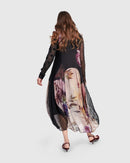 Alembika Chaka Crew Cocoon Dress, Mix-ED106M