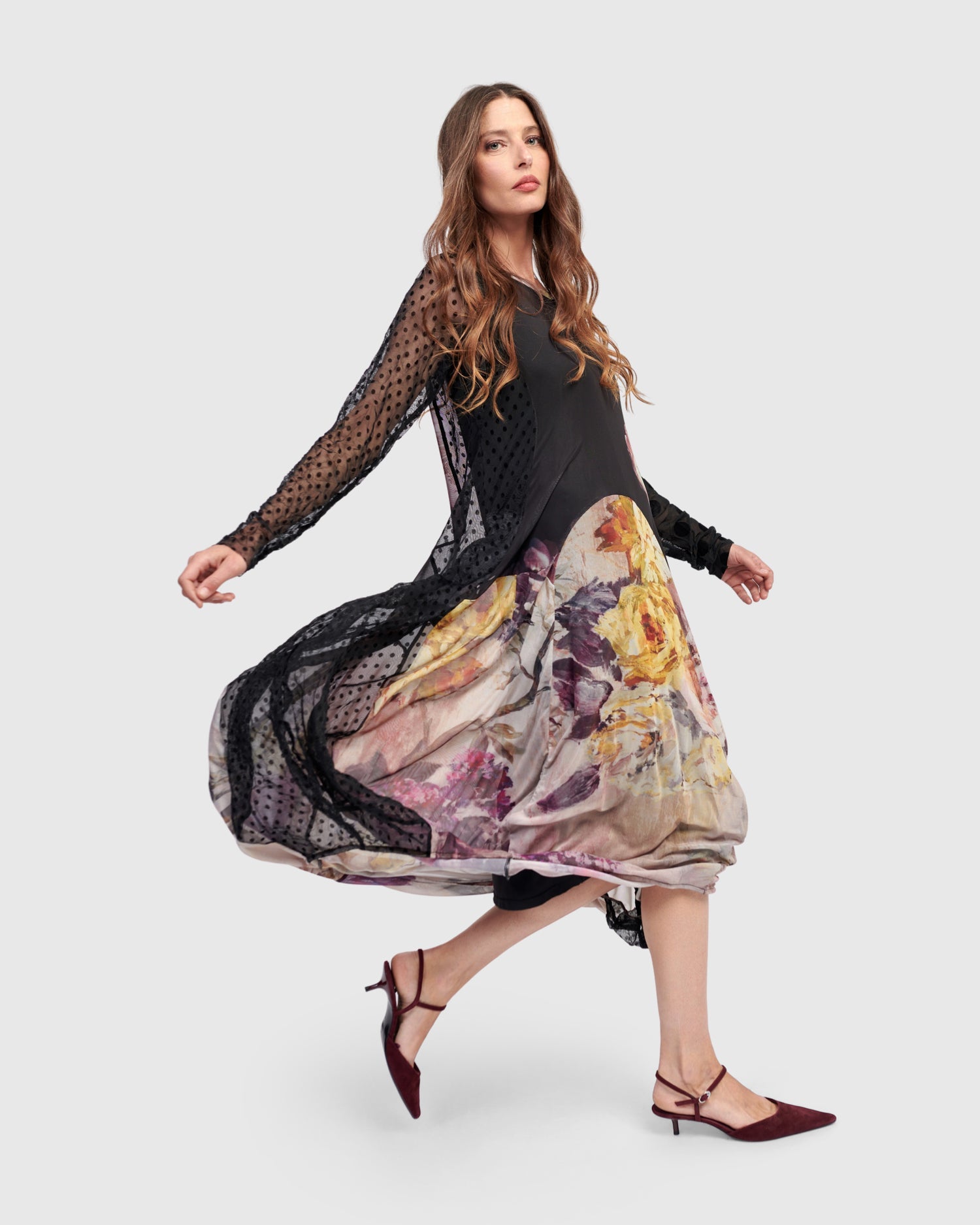 Alembika Chaka Crew Cocoon Dress, Mix-ED106M
