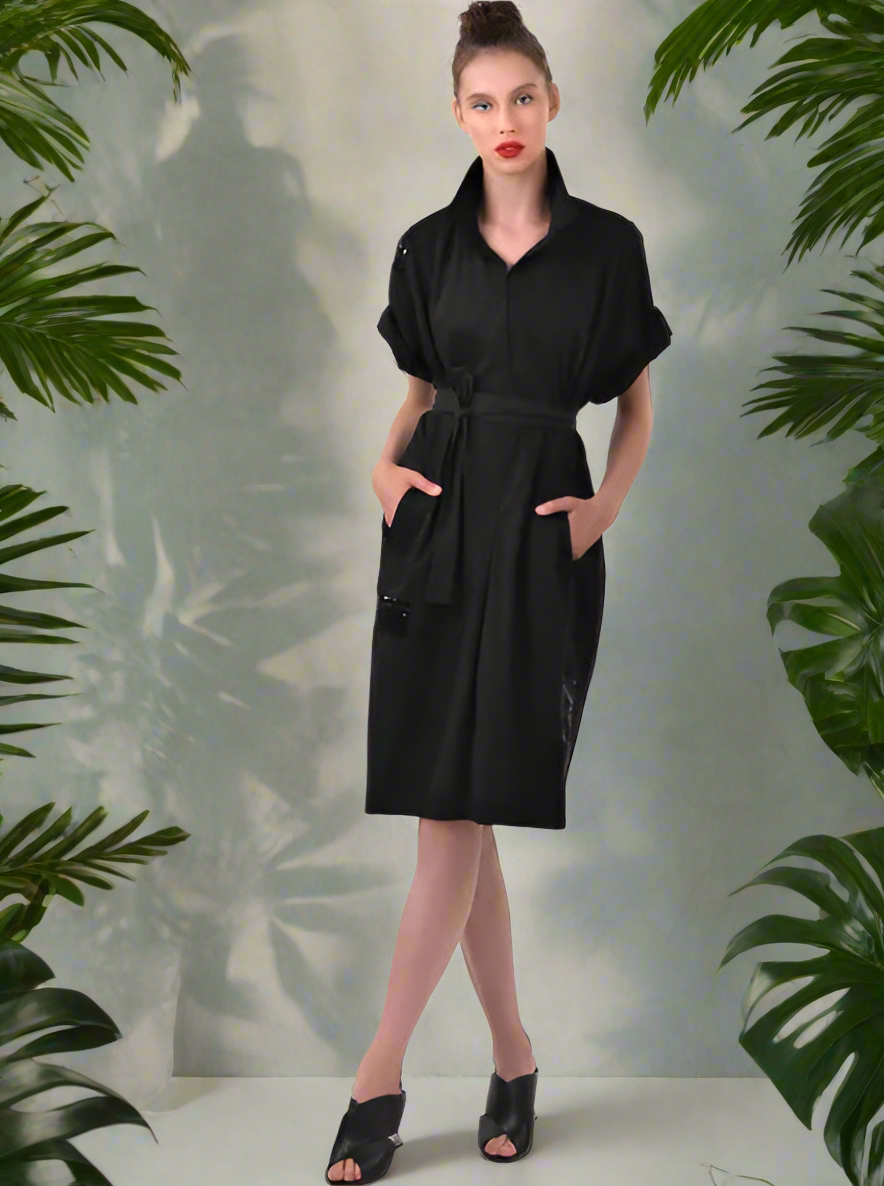 Alembika Black Dress-ED405B