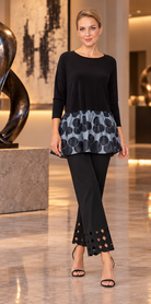 IC Collection C1265T polka dot tunic front view