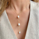 LPL Creations Trio Pearls 18" Chain Necklace-055-N