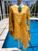 IC Collection Linen Top-8479T