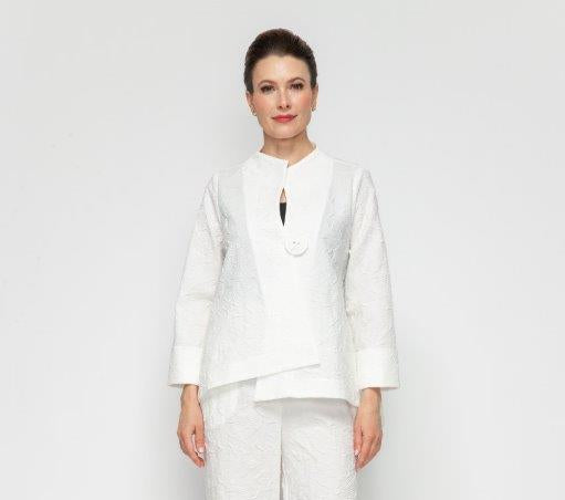 IC Collection One Button Textured Jacket 6439J