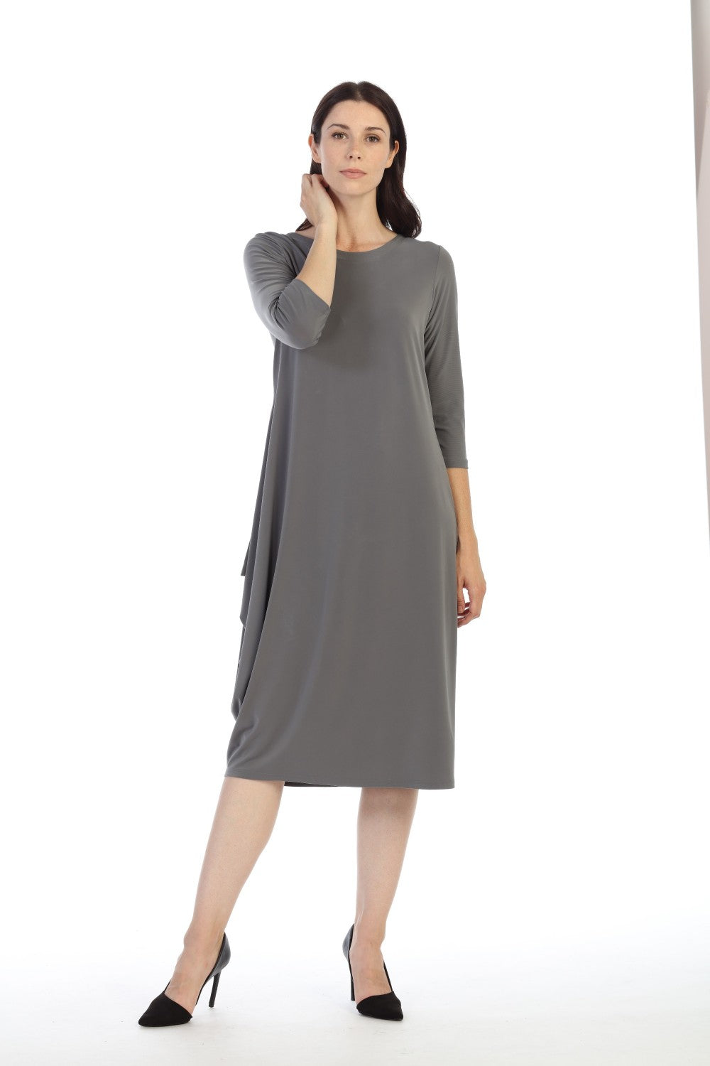 By JJ Reversible Stretch Jersey Shift Dress-IT-111