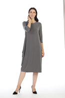 By JJ Reversible Stretch Jersey Shift Dress-IT-111