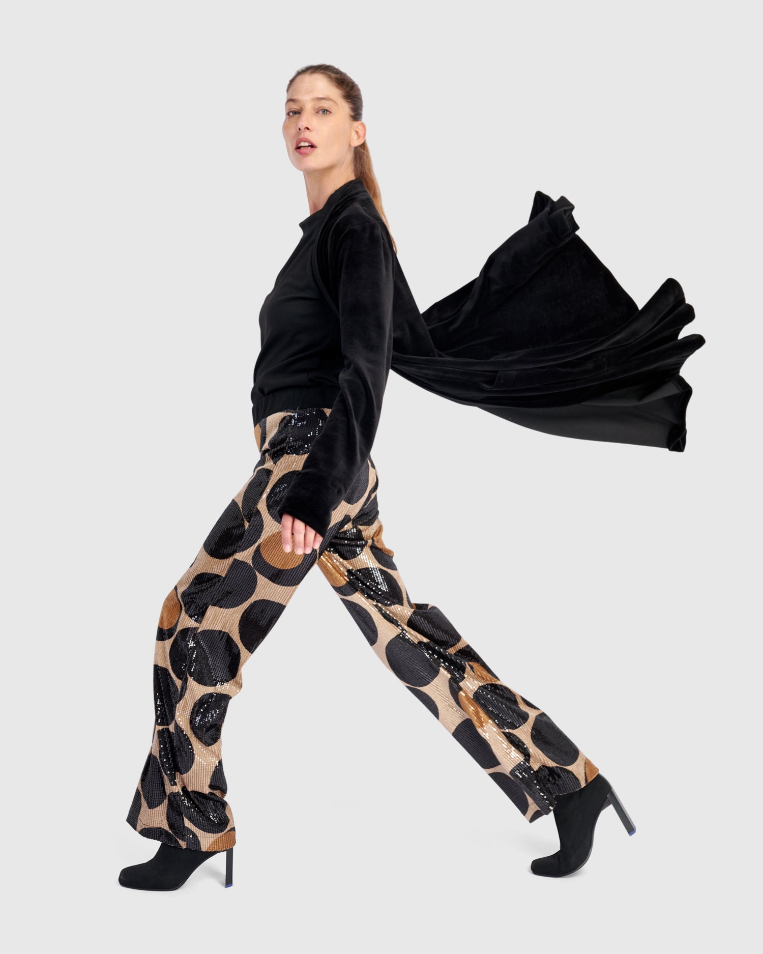 Alembika Fizz Sequin Pants, Eclipse-AP608E