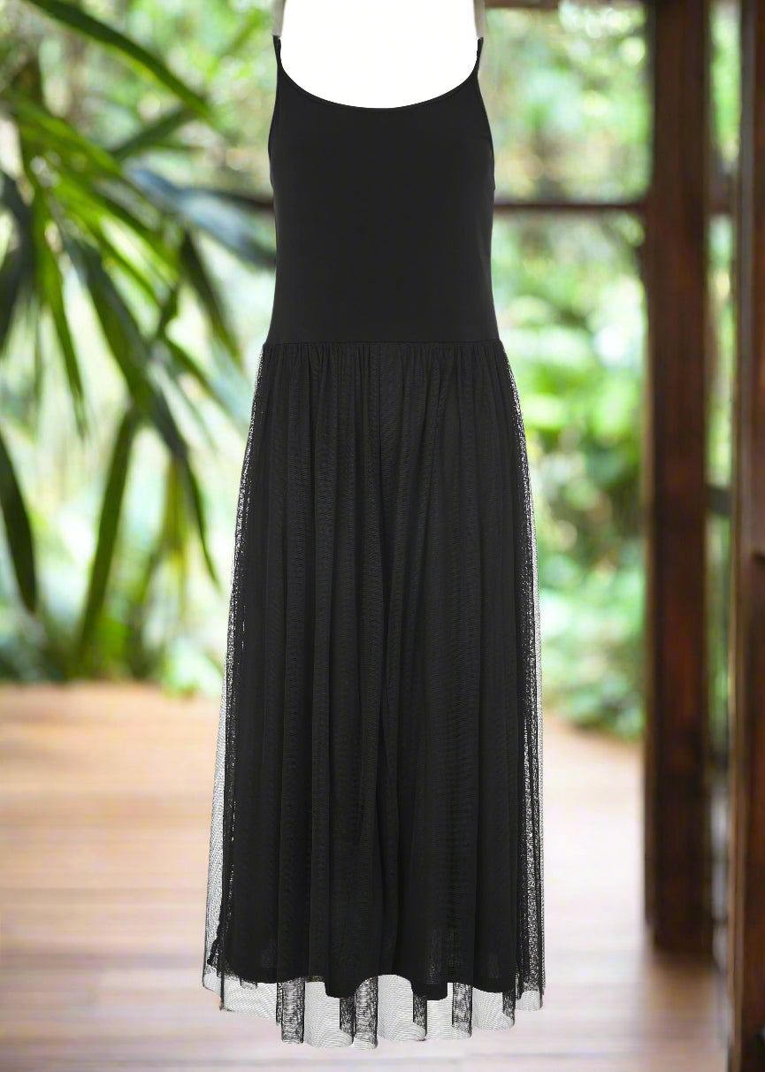 Kozan Black Tulle Sandy Dress-LI-1364-BLKTUL
