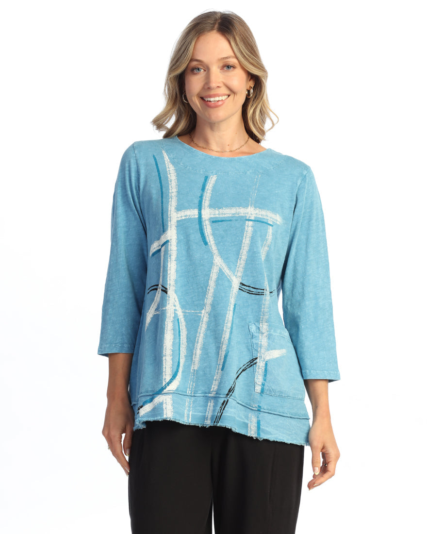 Jess and Jane Contour Mineral Wash Cotton Top-M94-2217-CONTOUR