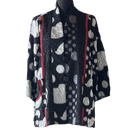 Moonlight Two Pocket Crinkle Bubble Print Jacket-3786