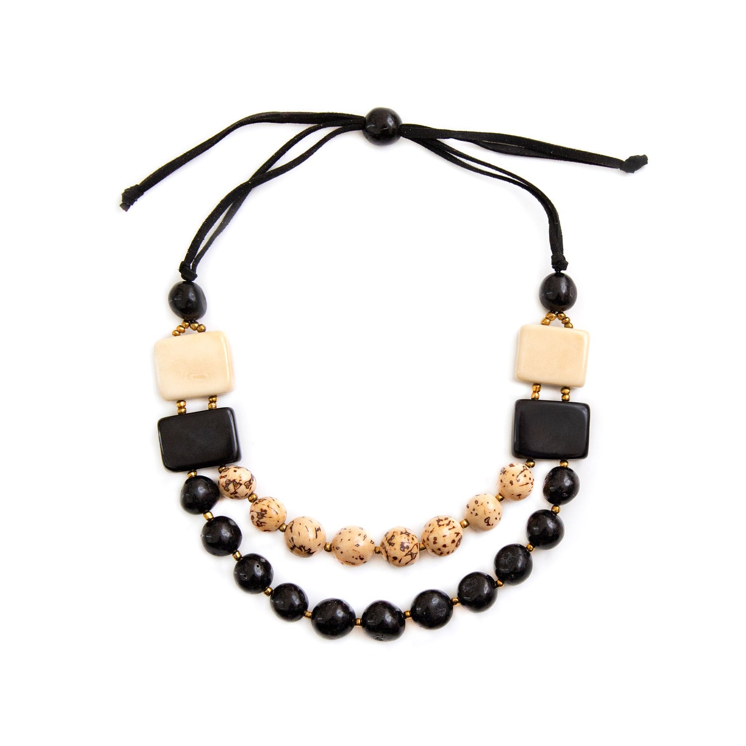 Tagua Handmade Noelia Necklace-SC1708-ON-IV