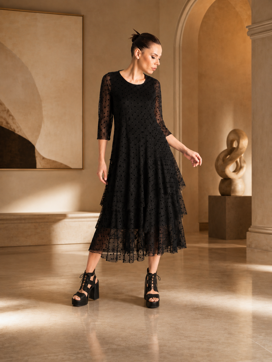 Kozan Marianna Dress SH-1350-FLOCK