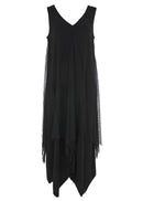 Kozan Black Mesh Mills Dress-SH-1546-BLKMSH