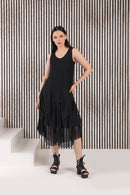 Kozan Black Mesh Martha Dress-SH-1970-BLKMSH