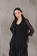 Kozan Black Mesh Martha Dress-SH-1970-BLKMSH