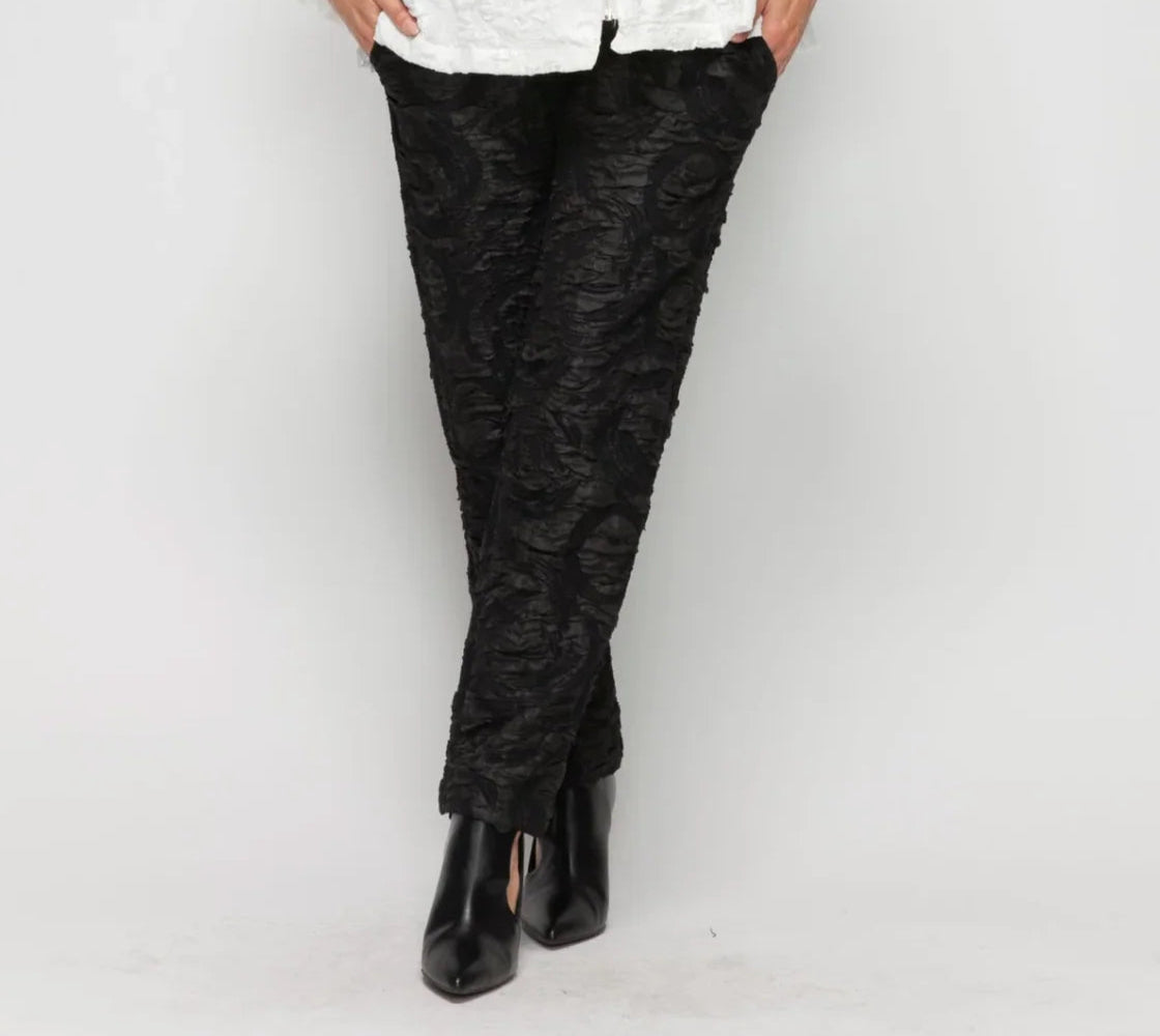 IC Collection Bloom Textured Pant-6406P