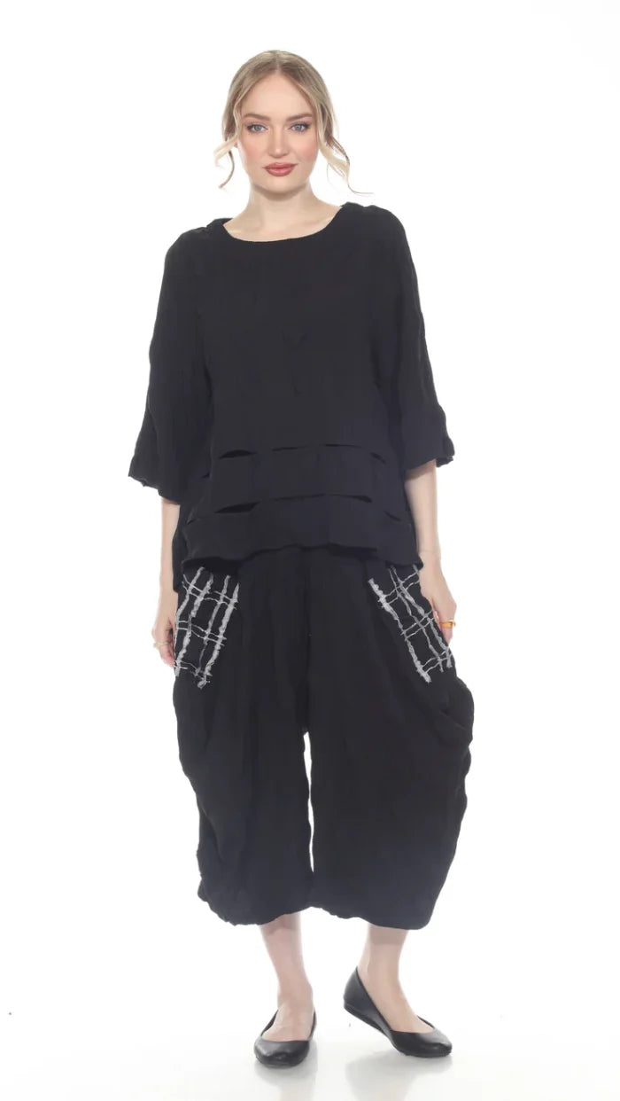 Moonlight Layered Crinkle Top-4110