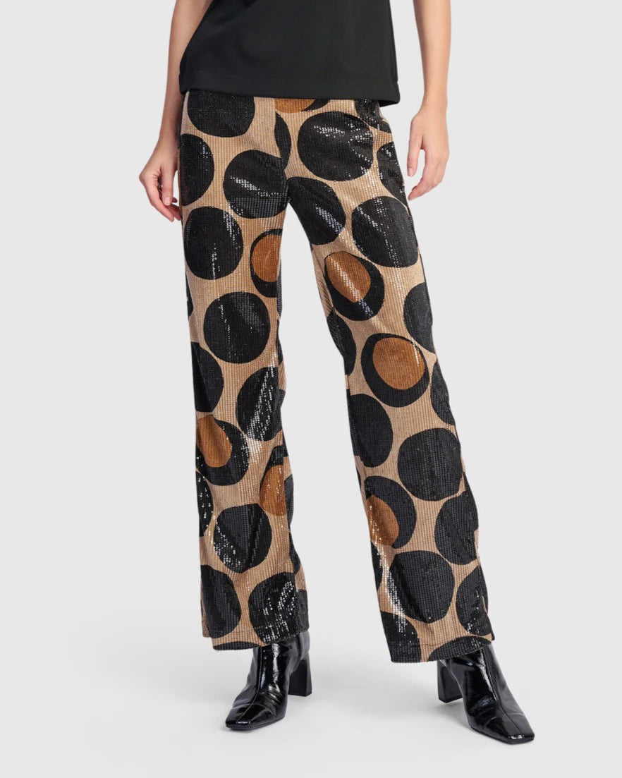 Alembika Fizz Sequin Pants, Eclipse-AP608E
