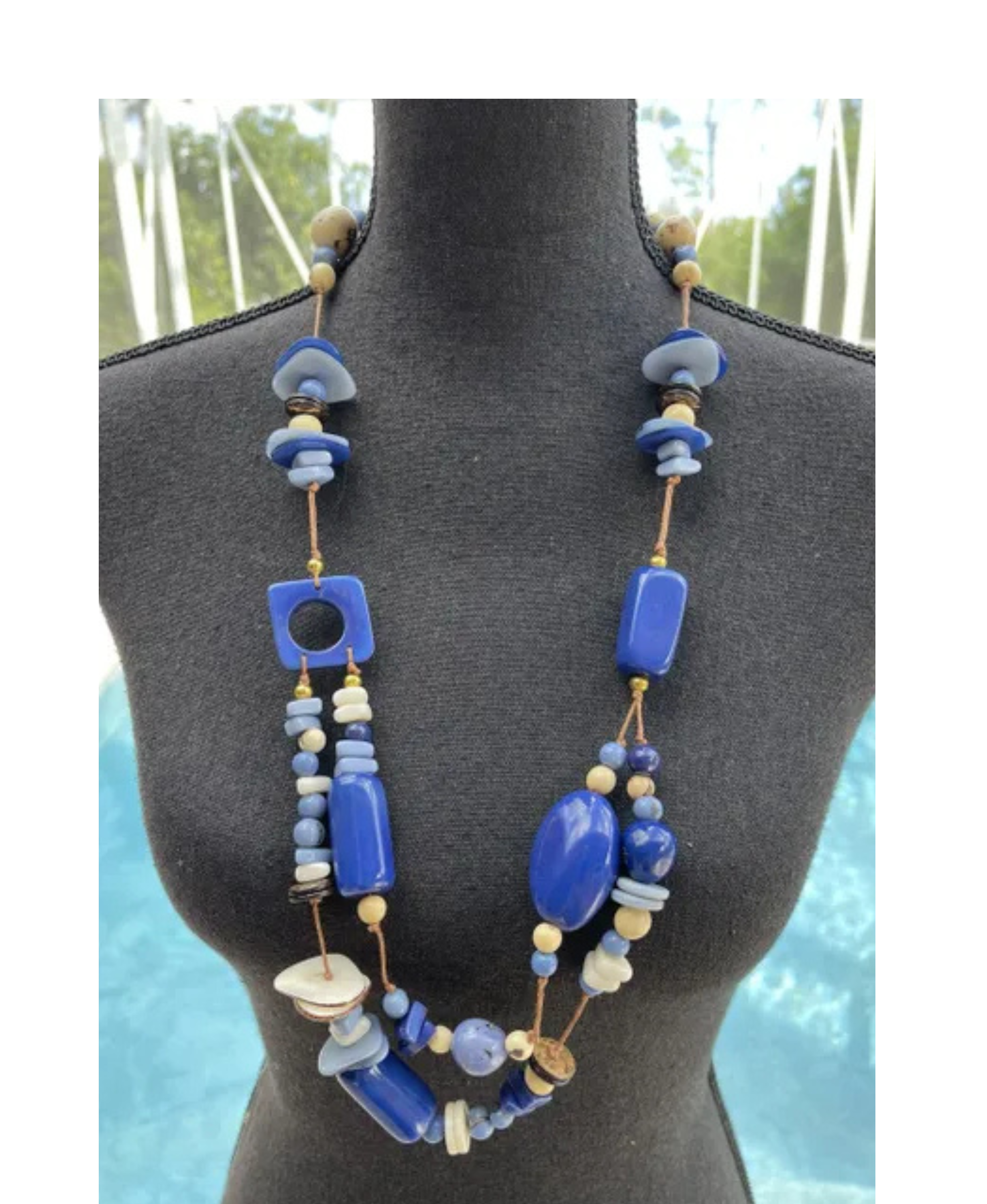 Tagua Handmade Rebecca Necklace-LC224-BB