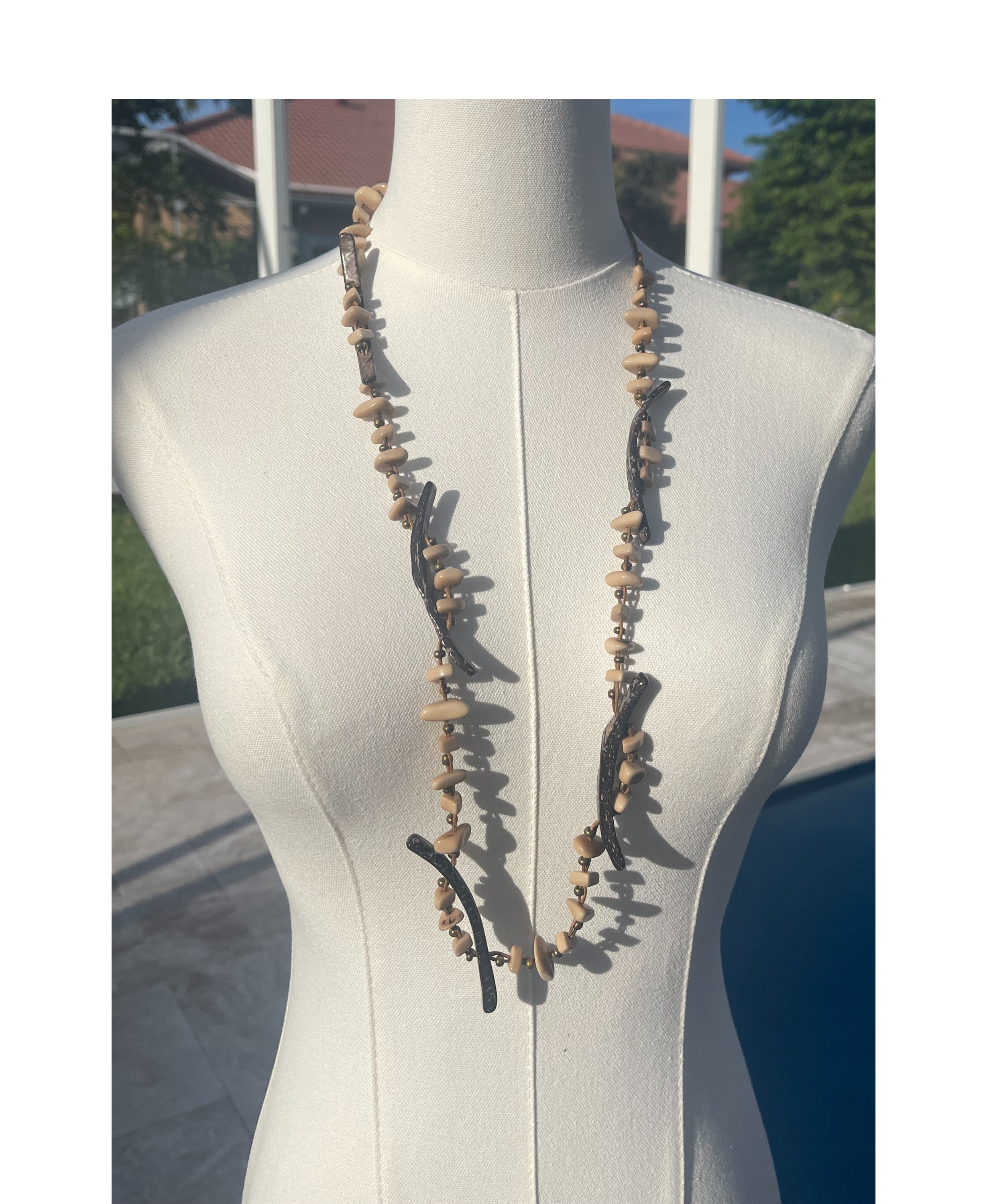 Beaded Earth  Necklace-LC1208