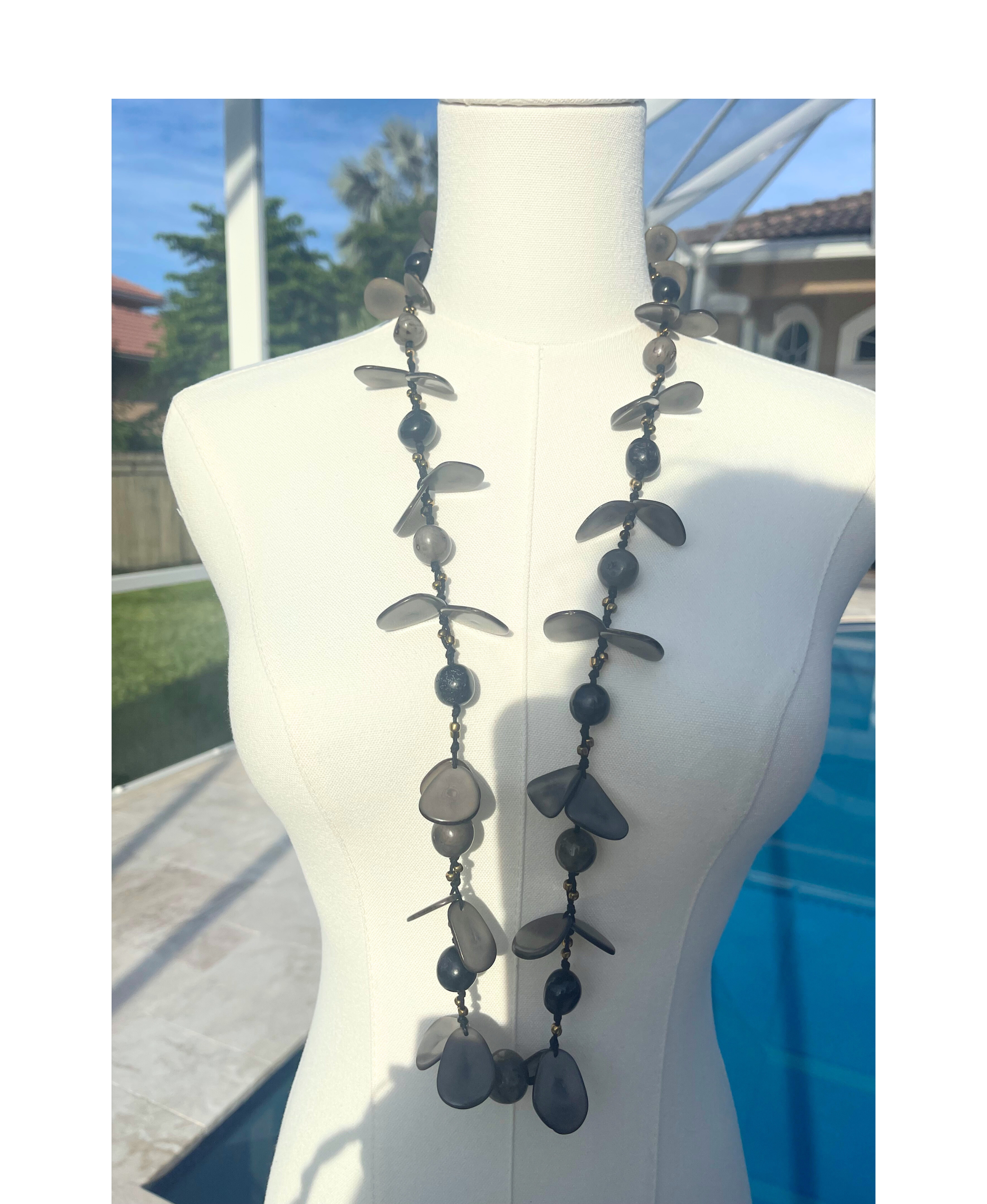 Tagua Handmade Alessandra Necklace-LC284-CO-ON
