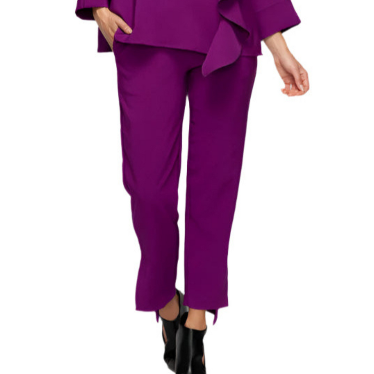 IC Collection Side Slit Pants-7581P – Unique Apparel USA