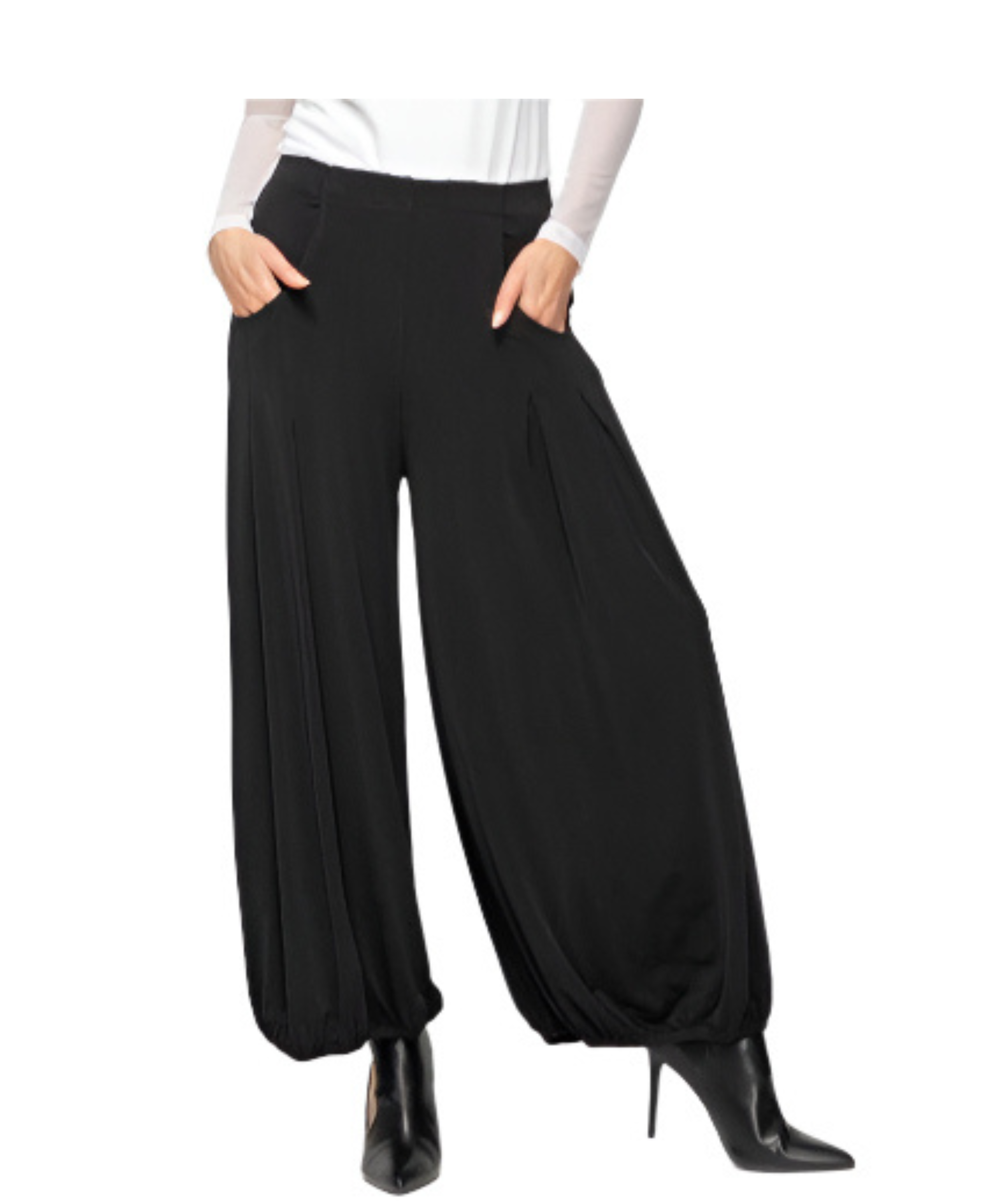 IC Collection Pleated Baggy Pants-7200P