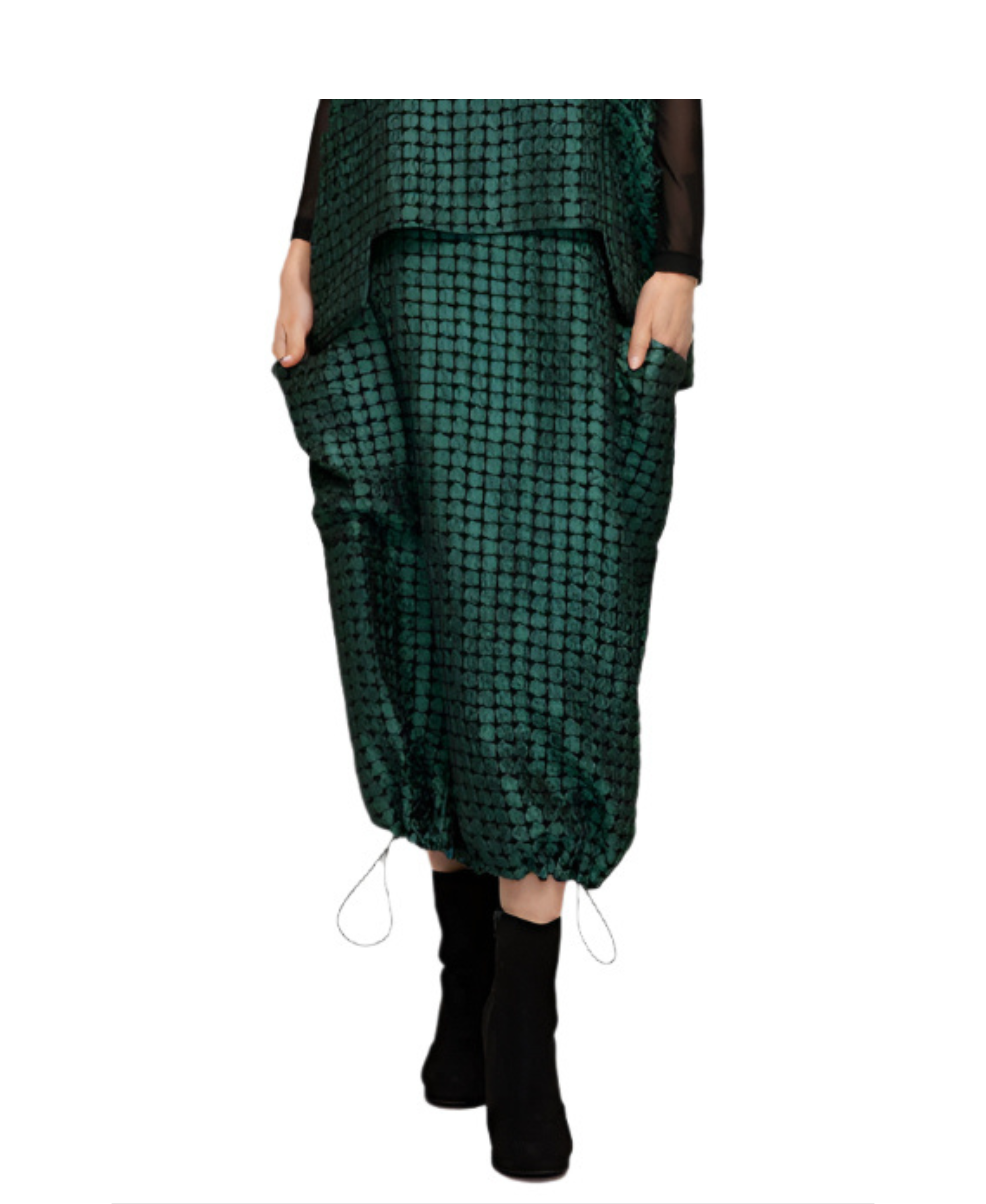 IC Collection Textured Bubble Skirt-7226S