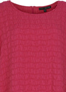 Kozan Simona Textured Shift Dress-Flamingo| Designer Dress