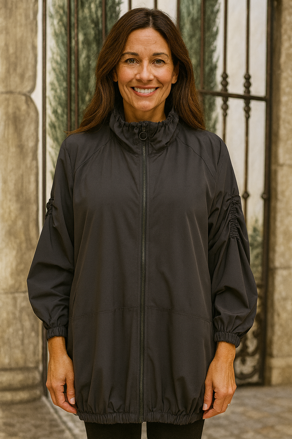 IC Collection Fashion Forward Zip Up Jacket -IC-3914J