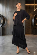 IC Collection Asymmetrical Ruffled Skirt-C1016S