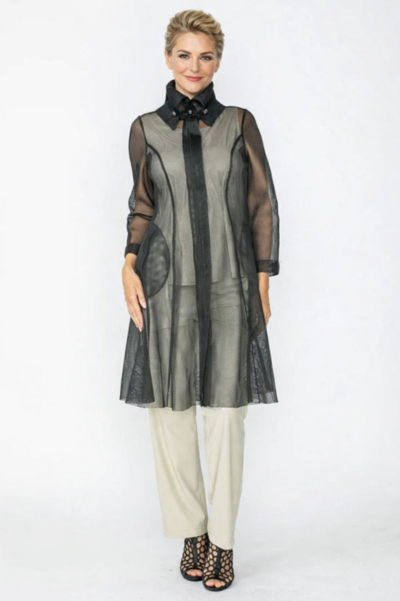 IC Collection High Stand Collar Line Jacket-7682J