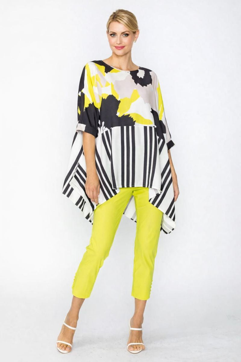 IC Collection Tunic With Mixed Print-7862T