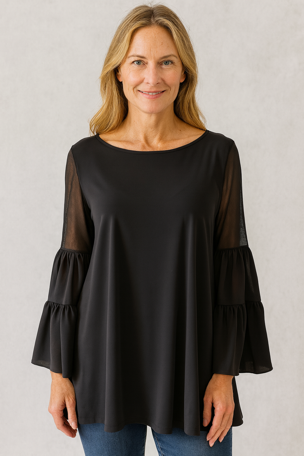 IC Collection Bell Sleeve Tunic-IC-2609T