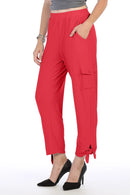 By JJ Side Tie Cargo Pocket Cropped Pant-IT-118B