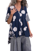 Alembika Trapeze Polka Dot Tunic-ST439N