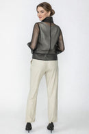 IC Collection Net Short Boxy Jacket-7661J