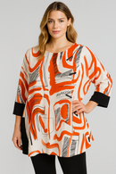 IC Collection Swirl Asymmetric Tunic-IC-6104T