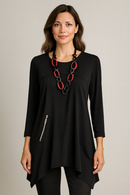 By JJ Zipper Pocket Tunic-IT-102